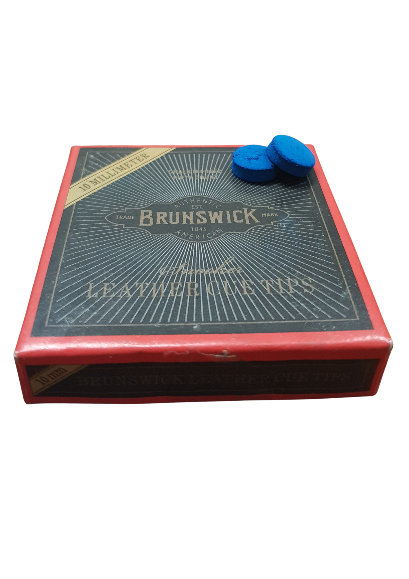 Brunswick Leather Cue Tips 10mm (Chalk Infused)
